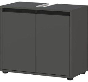 Antracitszürke mosdó alatti szekrény 63x55 cm Lemont – Germania