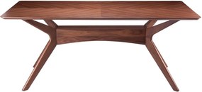 Helga diófa mintás étkezőasztal, 180 x 95 cm - sømcasa