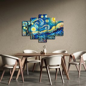 Kép – Csillagos éjszaka mozaikja (150x105 cm)