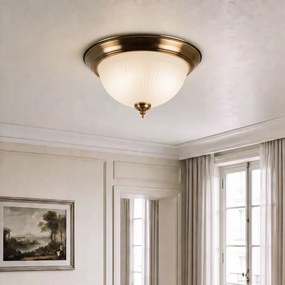 Brilagi - FRESCO mennyezeti lámpatest, 2xE27/40W/230V, átm. 28 cm, sárgaréz