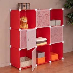 GARTHEN Fiókos állvány 108 x 110 cm  piros