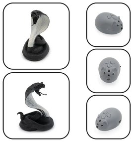 Sauropoda dinoszaurusz - önjáró dínó, világító szemekkel, kígyóval / távirányítós
