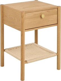 Világos natúr színű éjjeliszekrény tölgyfa dekorral Monfort – Actona