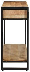 Konzolasztal 120x33x75 cm Tömör rusztikus mangófából