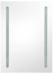 tükrös fürdőszobaszekrény LED világítással 50 x 13 x 70 cm