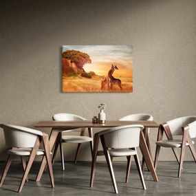 Kép - Zsiráfok Afrikában (90x60 cm)