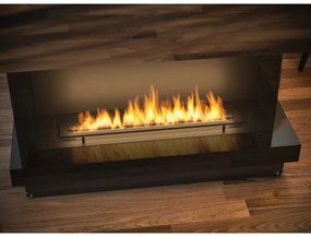 InFire - Beépíthető BIO kandalló 100x45 cm 3kW fekete