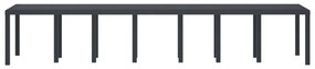 Kerti Asztal Antracit 400x100x73 cm Poly Rattan, Kerti Asztal Antracit 250x100x73 cm Poly Rattan, Kerti Asztal Antracit 150x100x73 cm Poly Rattan