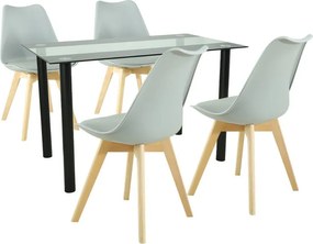 Merlo 4+1 étkező garnitúra szürke