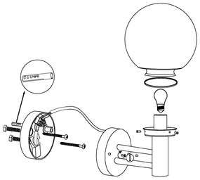 EGLO 30205 - NISIA kültéri lámpa 1xE27/60W