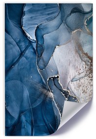 Gario Poszter Díszíto ko, kék márvány A keret színe: Keret nélkül, Méretek: 40 x 60 cm