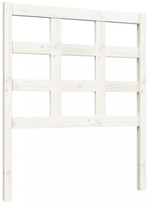 fehér tömör fenyőfa ágyfejtámla 80,5x4x100 cm