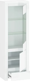 Vitrin 1D1W1S, fehér fényes, LINDY