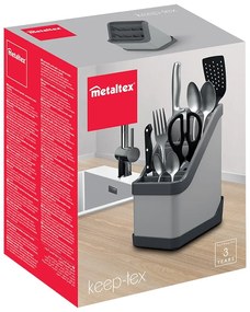 Keep-Tex fekete evőeszköztartó állvány - Metaltex