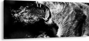 Kép - nőstény oroszlán portré (120x50 cm)