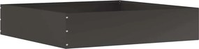 vidaXL Fűszegélyezés Fekete 60 x 60 x 13 cm Acél