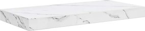 vidaXL Falpolc Falra szerelhető Fehér márvány 50 x 23 x 4 cm Faanyag