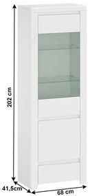 Vitrin Lafer 1D1W1S (fehér). 1034103