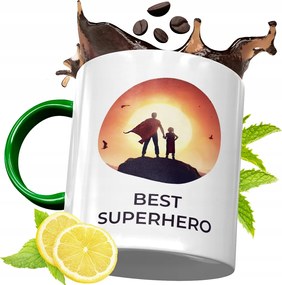 Zöld Bögre Apukának Születésnapi Ajándék fényképes nyomtatással