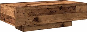 vidaXL antik fa színű szerelt fa dohányzóasztal 100x49,5x31 cm