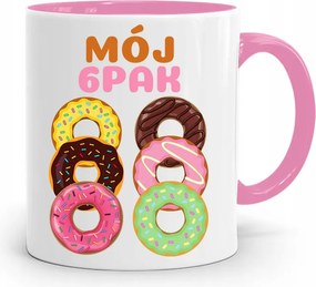 Bögre Rózsaszín Vicces Ajándék 6CSOMAG fényképes nyomtatással