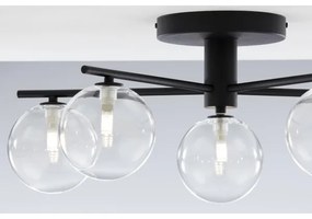 Jupiter 2046 - Felületre szerelhető csillár PRATO 5xG9/10W/230V fekete/átlátszó