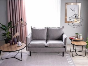 Demeter II dohányzóasztal szett 80cm Dió - Fekete