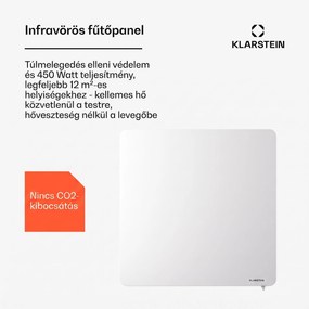 Klarstein Wonderbeam 450 Hybride infravörös hősugárzó 60 x 60 cm 450 W Heti időzítő Távirányító