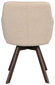 Bézs kárpitozott étkezőfotel szett 2 db-os Alison – Rowico