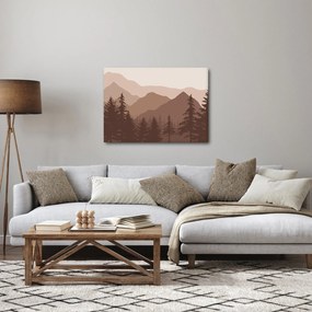 Kép - Barna hegyek N⁰2 (70x50 cm)