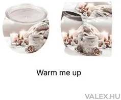 &quot;Warm me up&quot; illatgyertya, poharas illatmécses