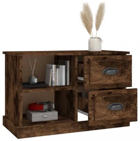 füstös tölgy színű szerelt fa TV-szekrény 73x35,5x47,5 cm