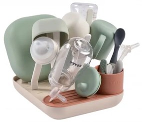 Beaba - Cumisüveg szárítóállvány bézs/narancs