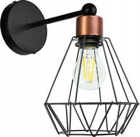 Fali Lámpa E27 fali fix loft drót Gyémánt