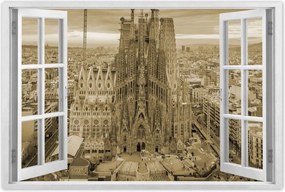 Poszterek 90x60 Napsütéses nap Barcelona