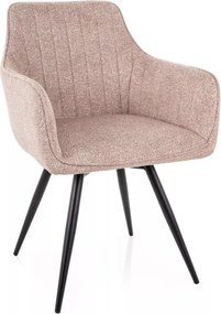 Ballo Leo szövet étkezőszék bézs forgatható üléssel