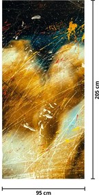 Fotótapéta ajtóra - Csókolózó angyalok (95x205cm)