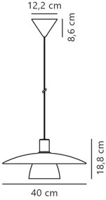Nordlux - Csillár zsinóron VERONA 1xE27/40W/230V