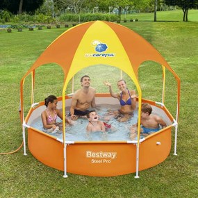 Bestway Steel Pro UV Careful talaj feletti gyerekmedence 244 x 51 cm