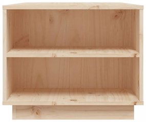 tömör fenyőfa dohányzóasztal 90x49x40,5 cm