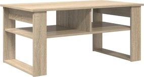 vidaXL Dohányzóasztal tárolóval Sonoma tölgy 96 x 54 x 44 cm Faanyag