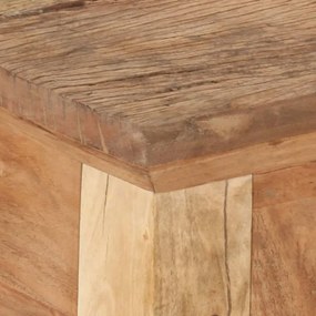 tömör akácfa és újrahasznosított fa tálalóasztal 90,5x30x75 cm