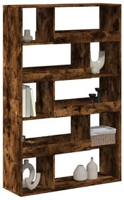 füstös tölgy színű szerelt fa könyvespolc 100 x 33 x 156,5 cm