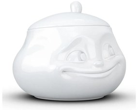 Fehér "mosolygós" porcelán cukortartó - 58products