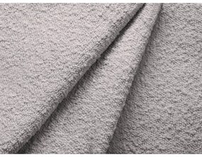 Világosszürke buklé kinyitható sarokkanapé (jobb oldali) Jodie – Micadoni Home