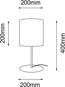 Antigo Lamego 2027 Asztali lámpa 1x60W/E27 IP20