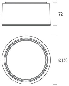 LED2 - LED Mennyezeti lámpa BUTTON LED/17W/230V ezüst
