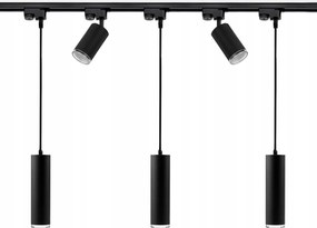 Sínkábel Sín 1m 5x Mennyezeti lámpa Reflektor Zwis GU10 Lámpatest