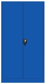 Fém műhelyszekrény fiókokkal SZYMON, 920 x 1850 x 500 mm, kék