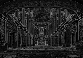 Fotótapéta templom belső fotótapéta 254 x 184